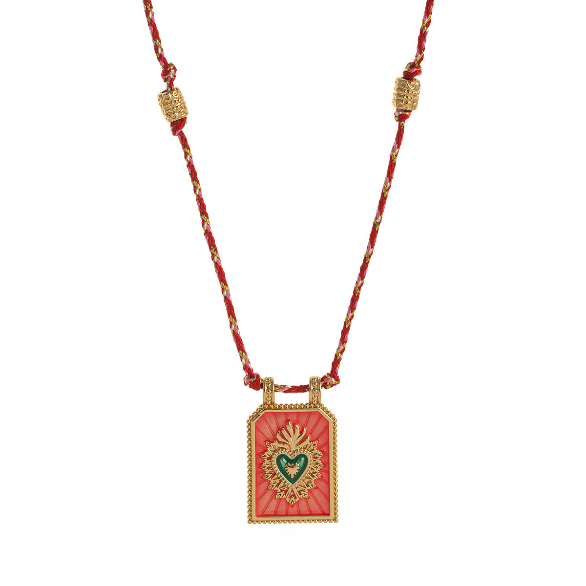 Wholesale Love Tarot Pendant Necklace Lucky Bead Chain Gold-plated Color Preservation